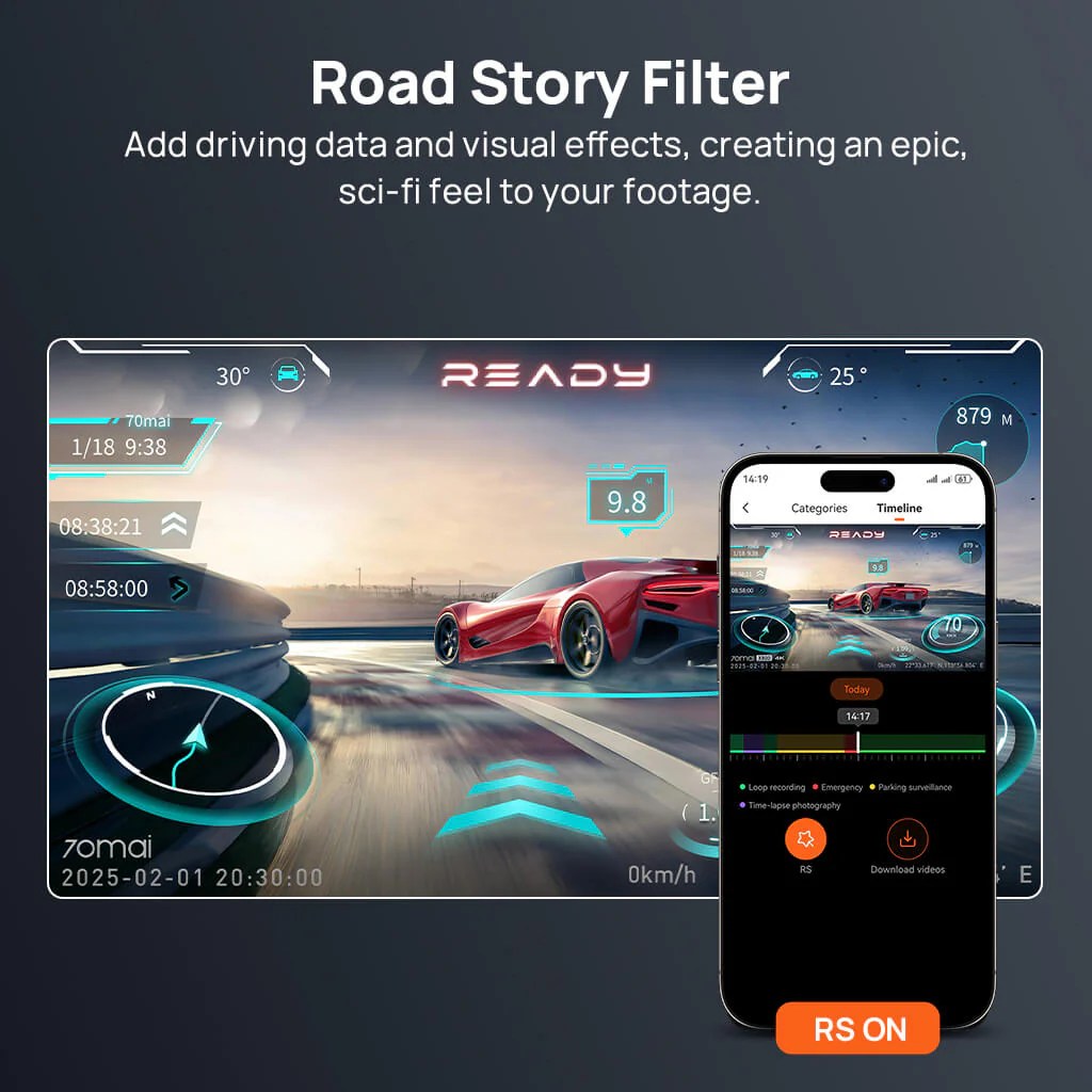 Dash Cam A800SE 4K HDR