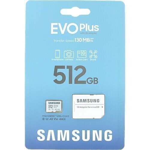 Carte Memoire Samsung 512Go U3 - Samsung EVO Plus
