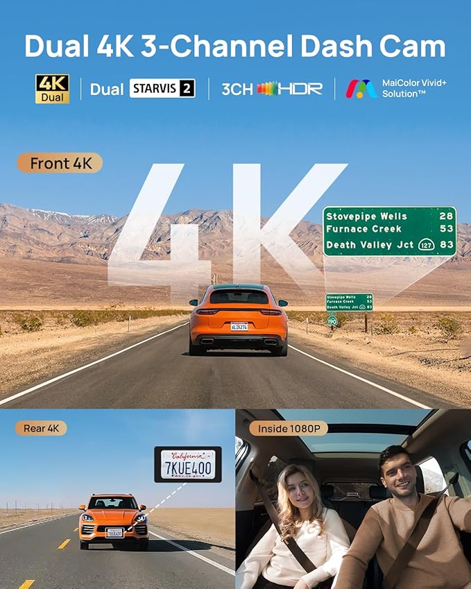 Dash Cam T800 4K HDR 60FPS