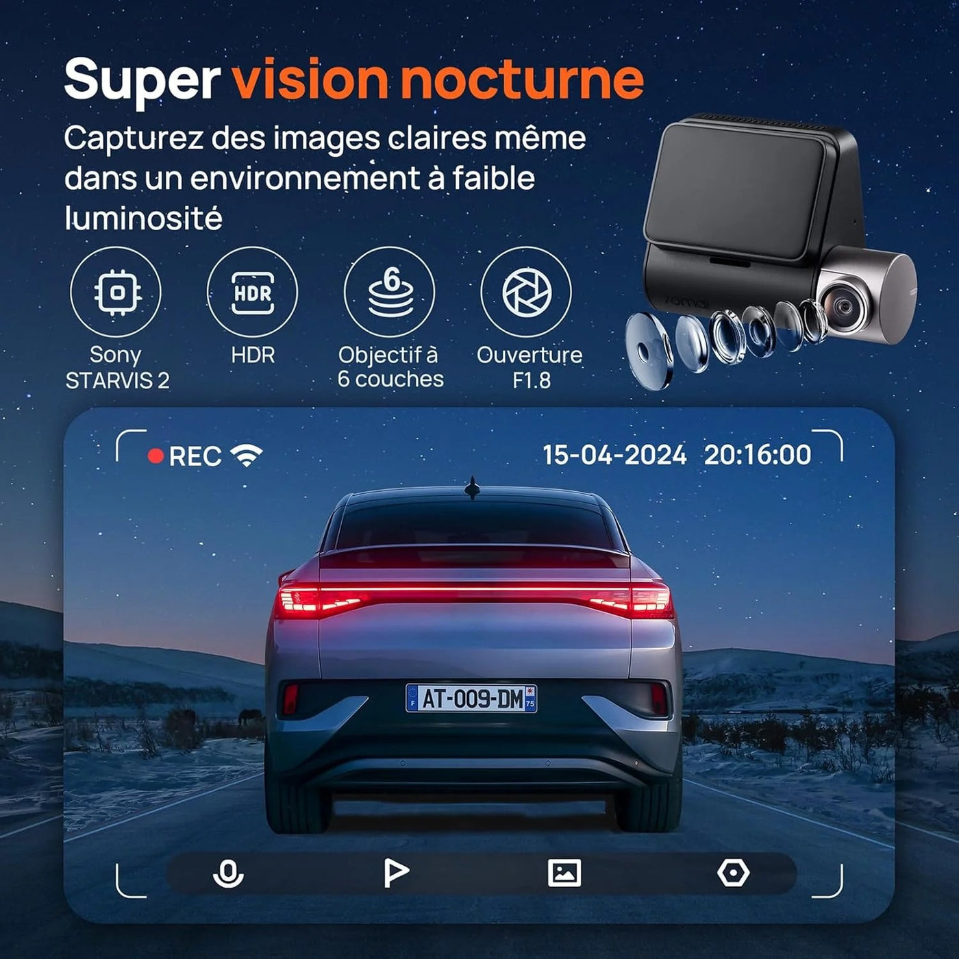 Pack Dash Cam A510 2.7K 4G LTE