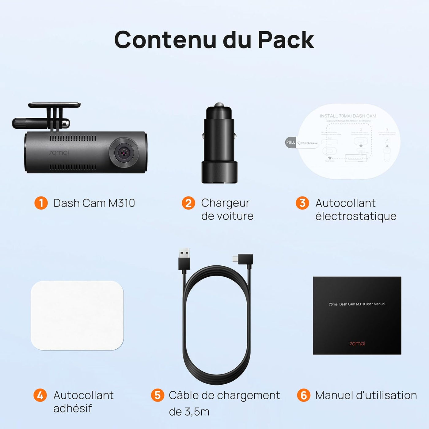 Dash Cam M310 2K QHD