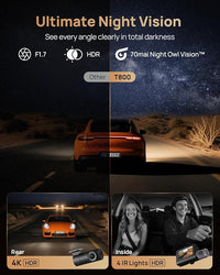 Pack Dash Cam T800 4K 60fps