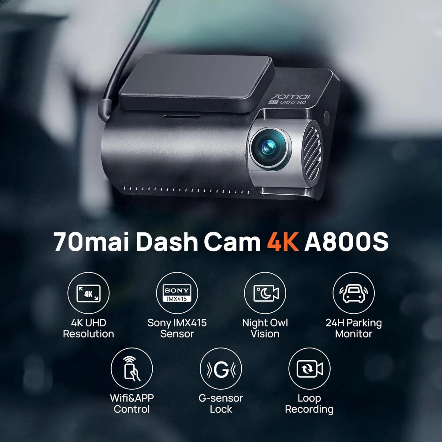 Dash Cam A800S 4K