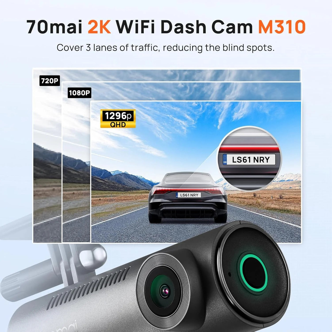 Pack Dash Cam M310 2K QHD