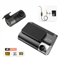 Pack 70mai A800SE 4K HDR Avant/Arrière + Hardwire Kit UP03 + Carte Mémoire | Caméra Voiture Parking 24/7
