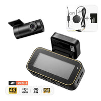 Pack 70mai A810 Lite : dashcam 4K avant et arrière, carte mémoire et kit hardwire