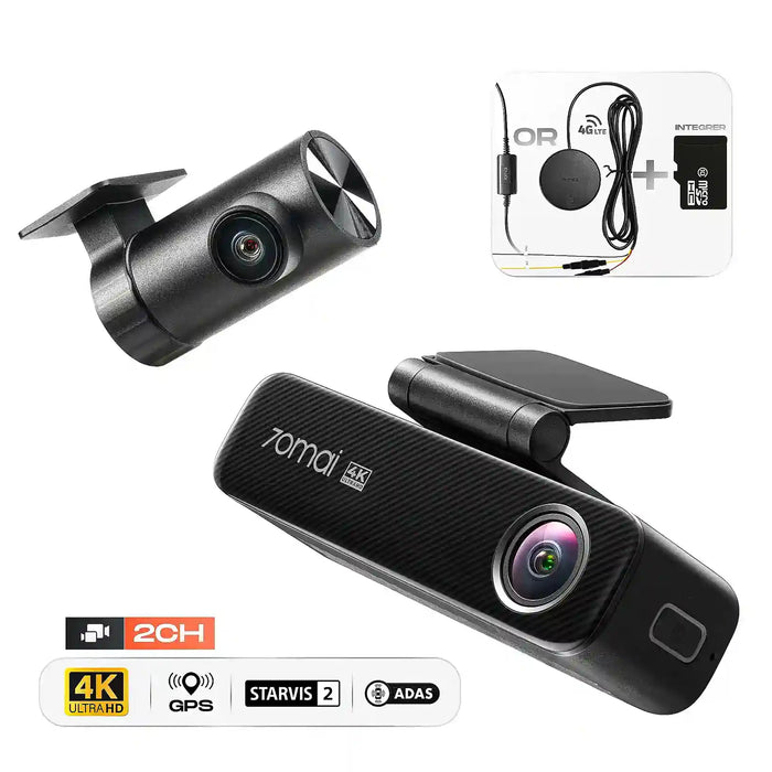 Pack 70mai Dash Cam M800 4K HDR