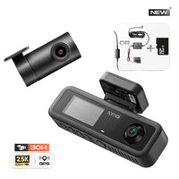 Pack 70mai Dash Cam T400 – Triple Caméra 2.5K HDR 360° (Avant, Intérieur & Arrière) | Mode Parking 24/7 + Carte 128G