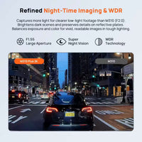 Vision nocturne et WDR de la 70mai M310 Plus en ville la nuit