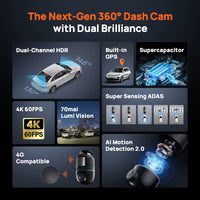 Pack Dash Cam X800 Omni 4K 60fps