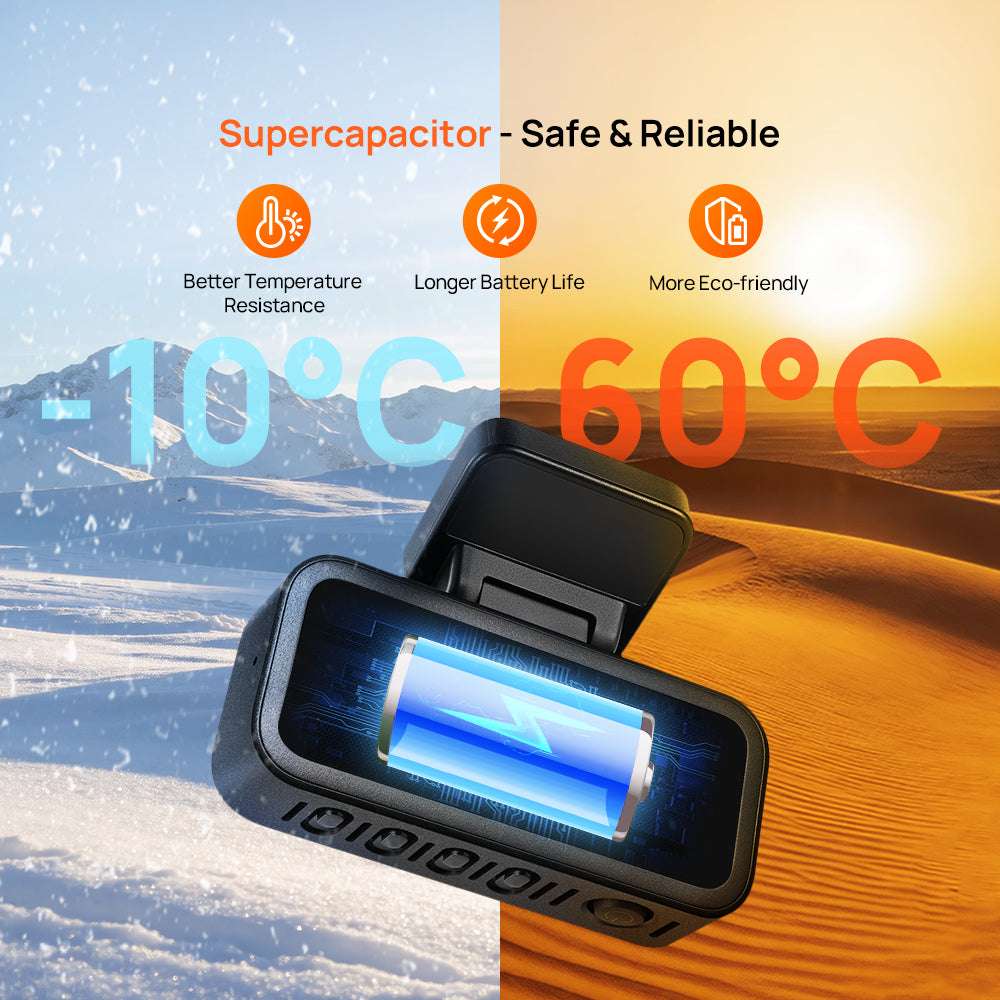 70mai A210 avec supercondensateur, fonctionne de -10°C à 60°C